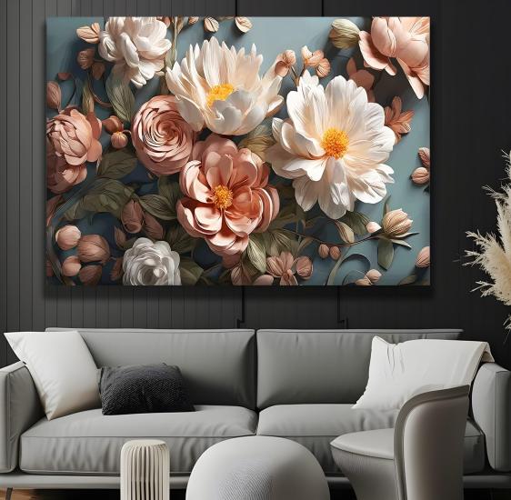 Çiçekler Kanvas Tablo