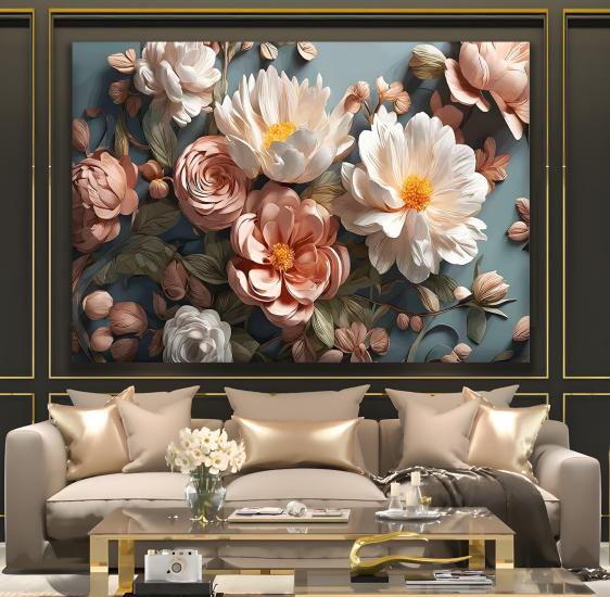 Çiçekler Kanvas Tablo