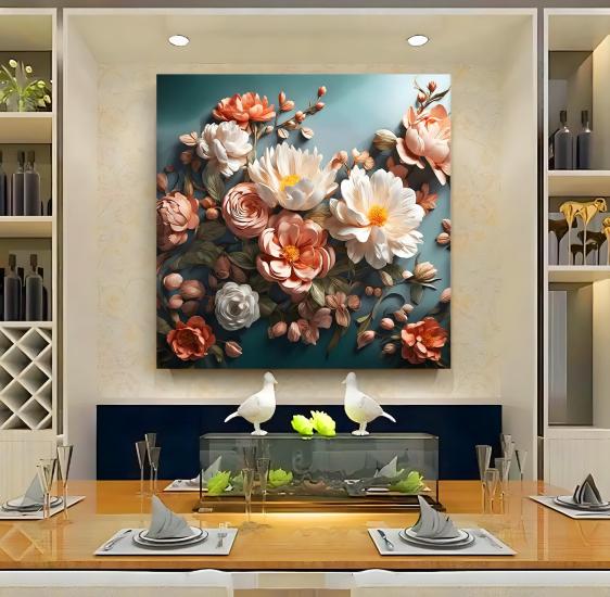Çiçekler Kanvas Tablo