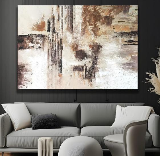 Soyut Desen Kanvas Tablo