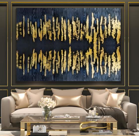 Soyut Desen Kanvas Tablo