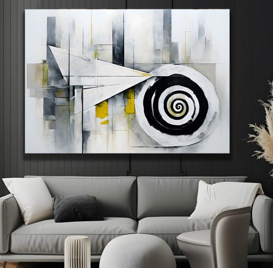 Soyut Desen Kanvas Tablo