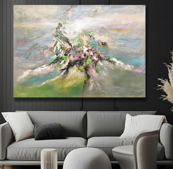 Soyut Desen Kanvas Tablo