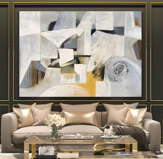 Soyut Desen Kanvas Tablo