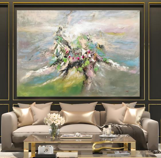 Soyut Desen Kanvas Tablo