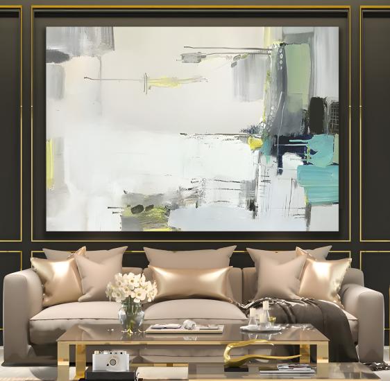 Soyut Desen Kanvas Tablo