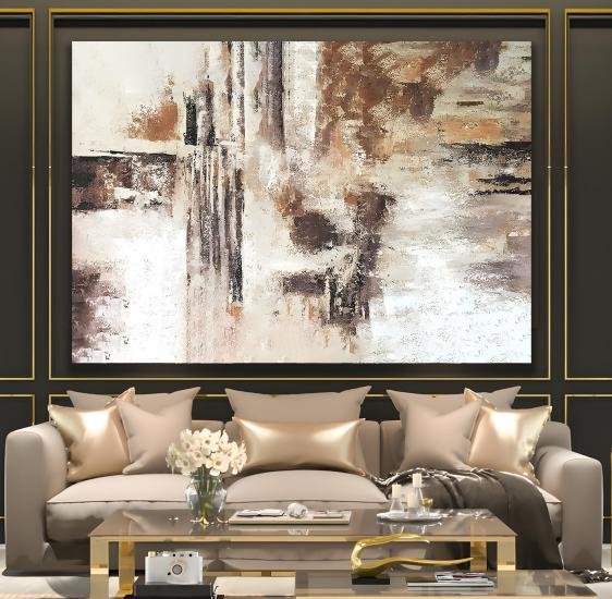 Soyut Desen Kanvas Tablo