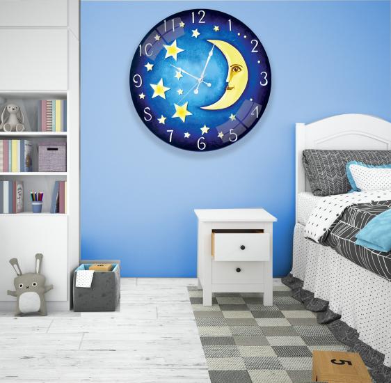 Çocuk Odası Cam Saat
