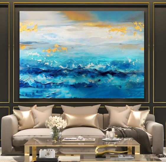 Soyut Desen Kanvas Tablo