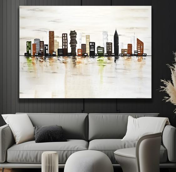 Şehir Kanvas Tablo