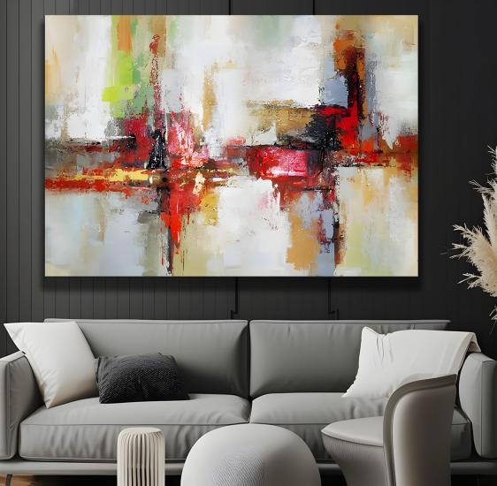 Soyut Desen Kanvas Tablo