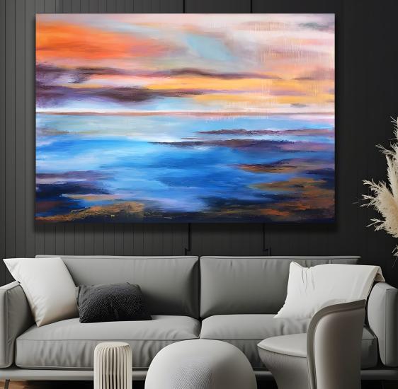 Soyut Desen Kanvas Tablo