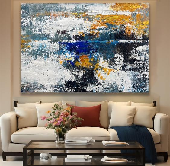 Soyut Desen Kanvas Tablo