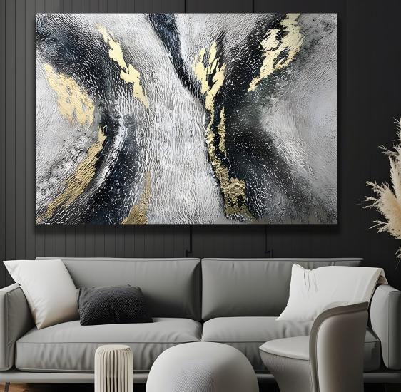 Soyut Desen Kanvas Tablo