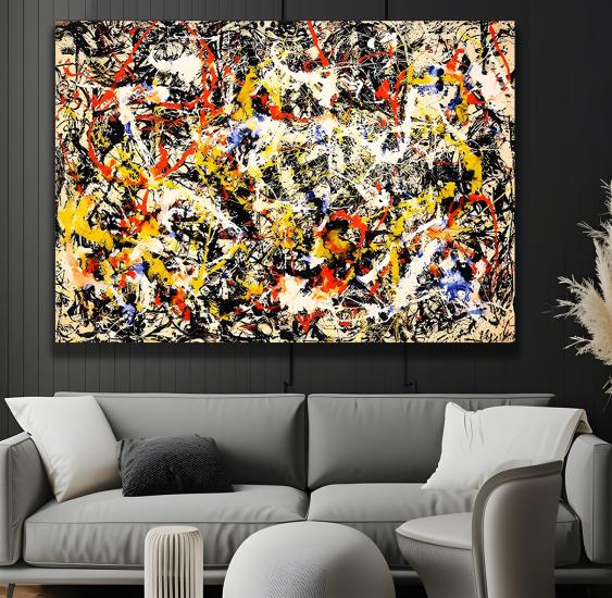 Soyut Desen Kanvas Tablo