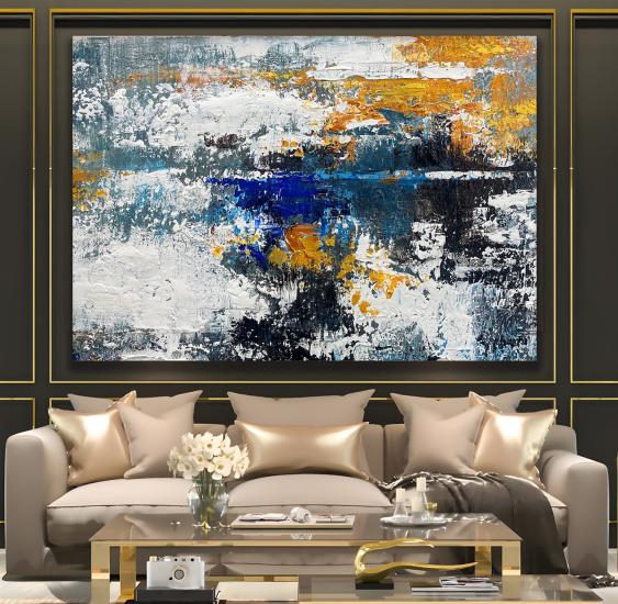 Soyut Desen Kanvas Tablo