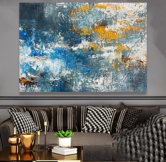 Soyut Desen Kanvas Tablo