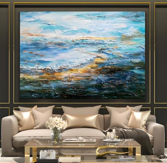 Soyut Desen Kanvas Tablo