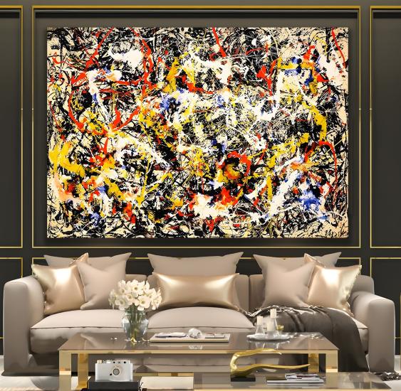 Soyut Desen Kanvas Tablo