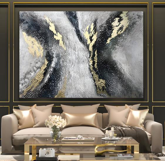 Soyut Desen Kanvas Tablo