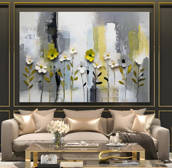 Çiçekler Kanvas Tablo