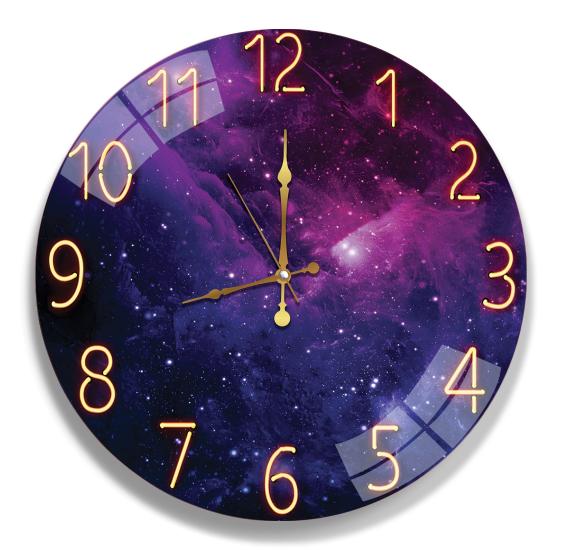 Mermer Desen Cam Saat