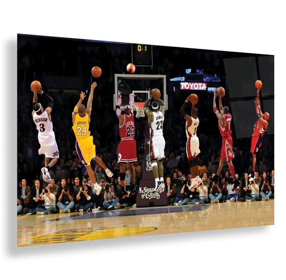 NBA Ünlü Oyuncuları Cam Tablo