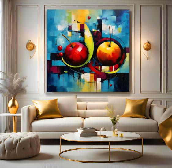 Elmalar Kanvas Tablo