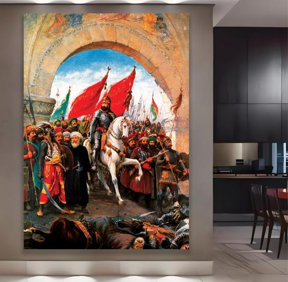 Fatih’in İstanbul’a Girişi Kanvas Tablo