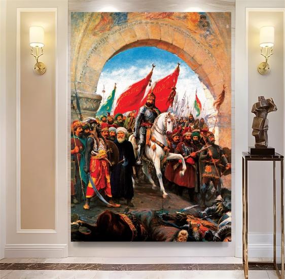 Fatih’in İstanbul’a Girişi Kanvas Tablo