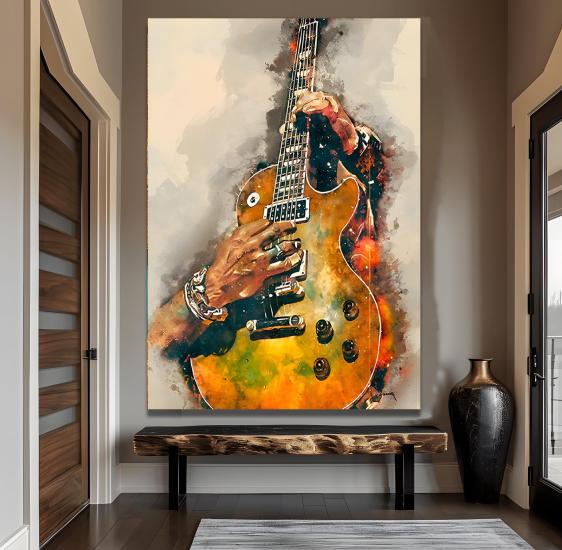 Gitar Kanvas Tablo