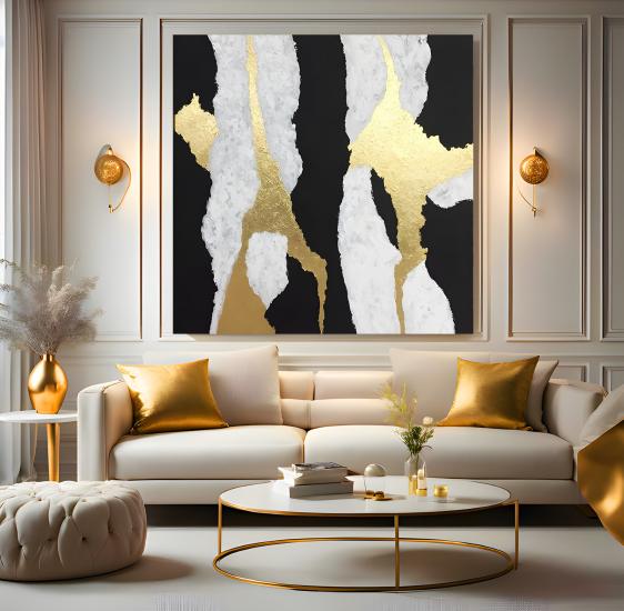 Soyut Desen Kanvas Tablo