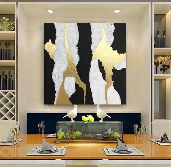Soyut Desen Kanvas Tablo