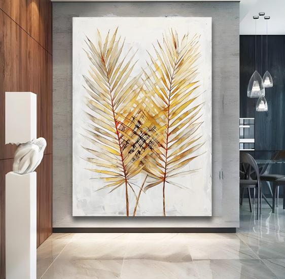 Gold Başak Kanvas Tablo