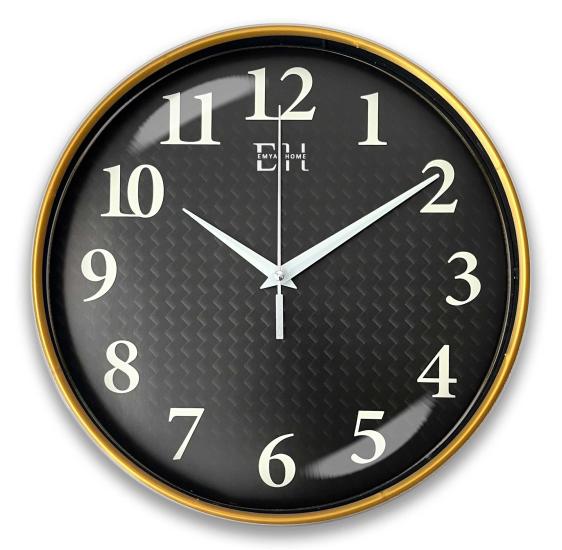 Parlayan Fosforlu Duvar Saati Gold - 29 cm