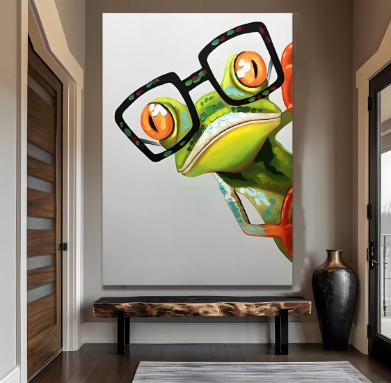 Kurbağa Kanvas Tablo