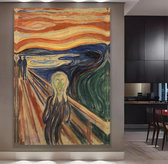 The Scream, Çığlık 1893 Kanvas Tablo