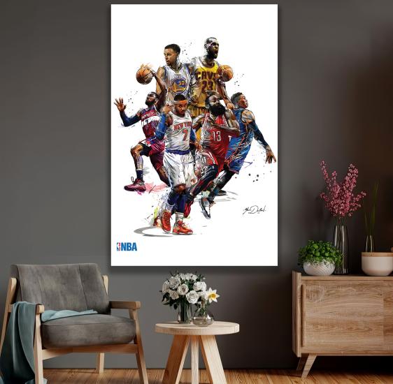 NBA Oyuncuları Kanvas Tablo