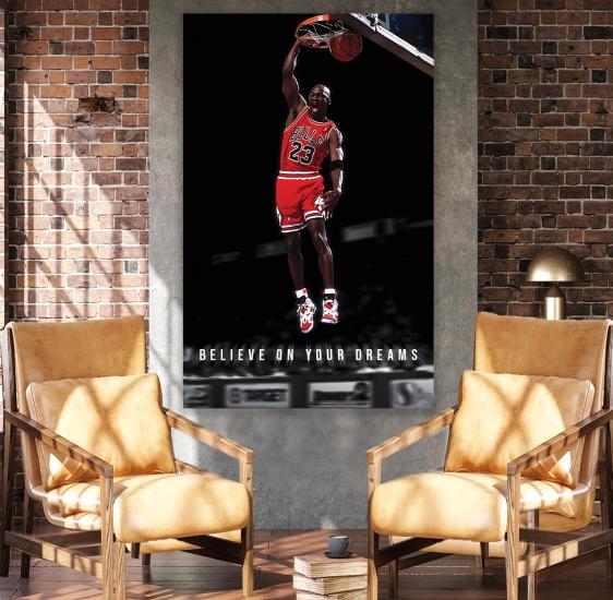 Michael Jordan Kanvas Tablo
