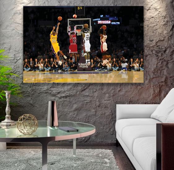 Ünlü NBA Oyuncuları Kanvas Tablo