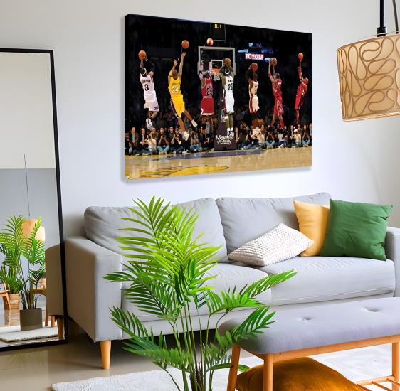 Ünlü NBA Oyuncuları Kanvas Tablo