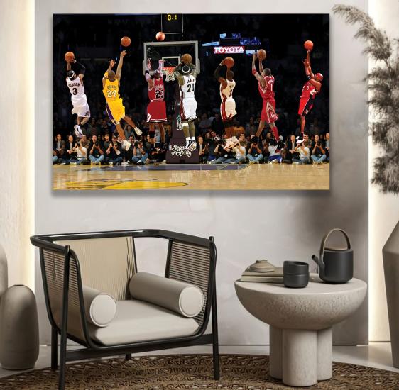Ünlü NBA Oyuncuları Kanvas Tablo