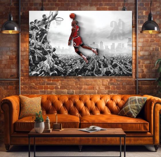 Michael Jordan Kanvas Tablo