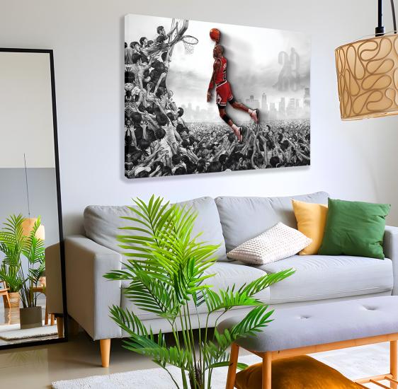Michael Jordan Kanvas Tablo