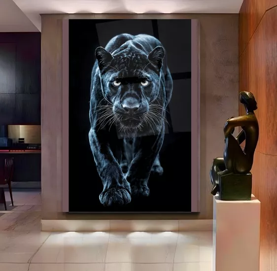 Kara Panter Cam Tablo