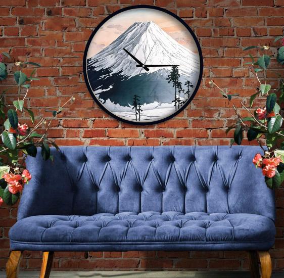 Katsuyama Neighborhood 70 Cm Ahşap Duvar Saati