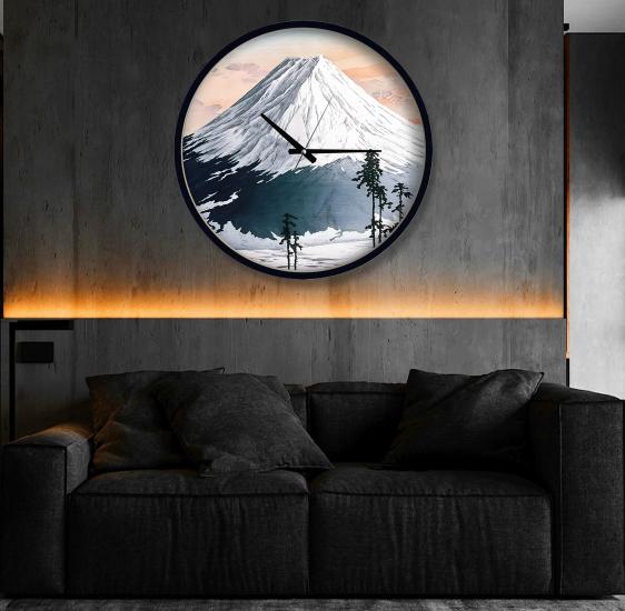 Katsuyama Neighborhood 40 Cm Ahşap Duvar Saati