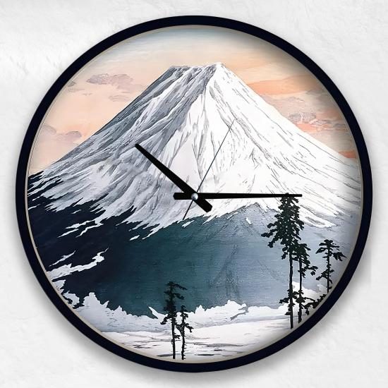 Katsuyama Neighborhood 60 Cm Ahşap Duvar Saati