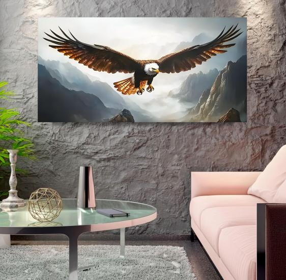Kartal Panoramik Kanvas Tablo