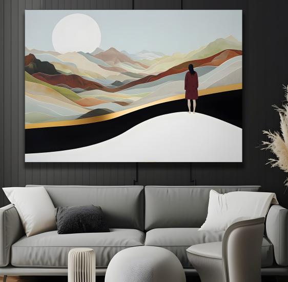 Yalnızlık Kanvas Tablo